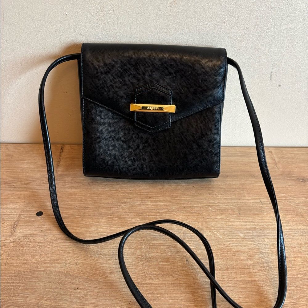 Emanuel  Ungaro black leather crossbody